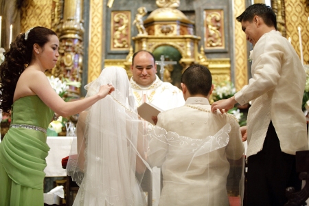 filipino catholic wedding veil sponsors